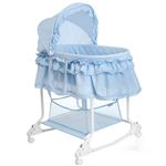 Berço de Embalar Little World LWFU002-LBL (2 em 1) 85x70x110cm Azul