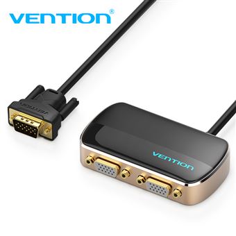 Cabo VGA Splitter Vention | Caixa em 2 | 1 m - Preto - 1