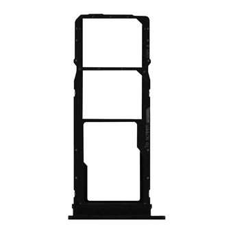 Bandeja Cartão SIM Clappio para Galaxy A01 2x Nano SIM e Micro-SD de Substituição - Preto - 1
