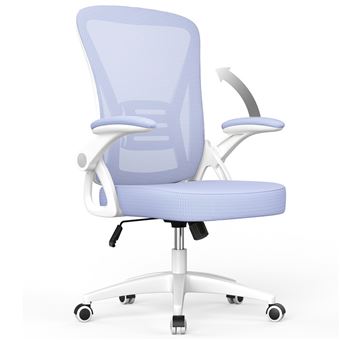 Cadeira de Escritório Ergonómica Bigzzia | Cadeira de Escritório | Altura ajustável | 50 x 50 x (92-102)cm | Peso máximo 150kg | Roxo - 1