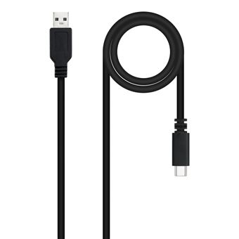 Cabo Usb Nanocable USB 2.0, 2m | Preto - 1