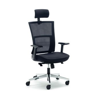 Cadeira de Escritório Euromof Atlanta | Ergonómica e Ajustável  | Preto - 1