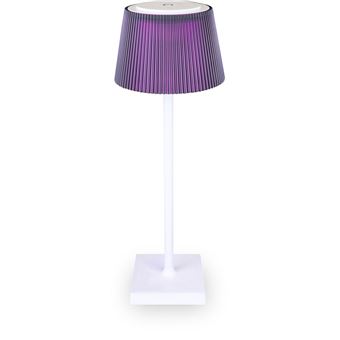 Candeeiro de Mesa Recarregável Majestic Clelia | Metal | Púrpura | 13x13x38 cm - 1