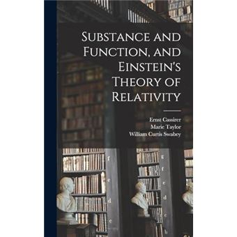 Substance And Function And Einsteins Theory Of Relativity - 1