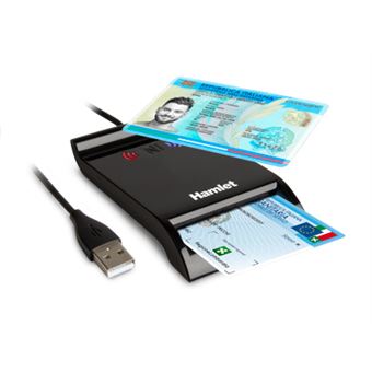 Leitor de Smart Card Hamlet HUSCR-NFC | Preto - 1