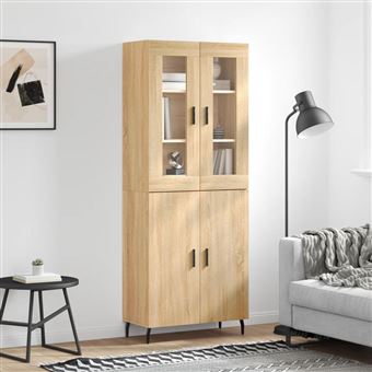 Armário Alto vidaXL | 69,5x34x180 cm | Derivados de madeira cor sonoma - 1