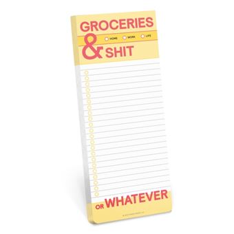 Knock Knock Groceries and Shit Make-a-List Pad - 1