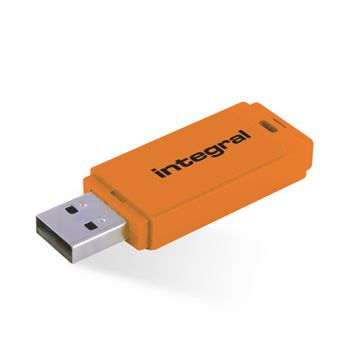 Unidade de Memória Usb Integral INFD64GBNEONOR | Laranja - 1