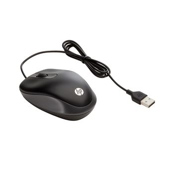 Rato com Fios HP USB Travel Mouse | 1000 DPI | Preto - 1