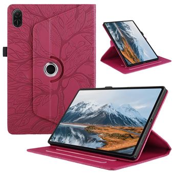 Capa ZURSANA para Honor Pad X9 11 " 2024 | Pele PU | Suporte Giratório 360 Graus | Vermelho - 1
