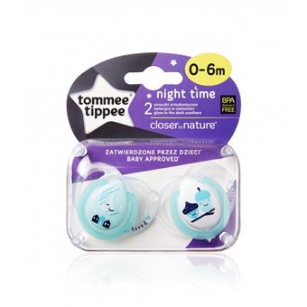 Chupeta para bebé Tommee Tippee Night Time - 1