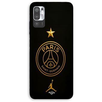 Capa Maniacase para Xiaomi Redmi Note 10 5g | PSG logotipo jordan dourado estrela campeã - 1
