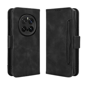 Capa FOXDOCK Protetora para Honor Magic 7 Pro 5G | Suporte e Flip de couro PU | À Prova de Choque | Preto - 1