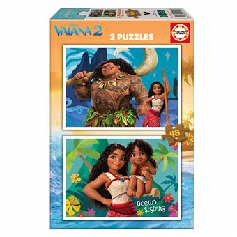 Puzzle Educa Disney Vaiana 2 | 2x48 Peças - 1