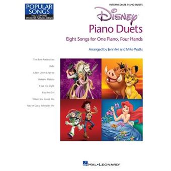 Partitions Variété, Pop, Rock... Hal Leonard Disney Piano Duets Eight Songs For One Piano Four Hands - Piano Duet Musique Films - Comédies Musical - 1