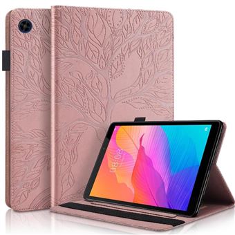 Capa ZURSANA para Tablet Huawei MatePad T8 | Porta Canetas | Suporte Ajustável e Proteção Anti - choque - Rosa Ouro - 1