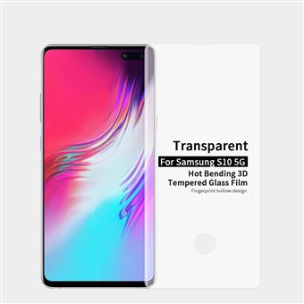 Protetor de Ecrã de Vidro Temperado 3d curvado transparente para Samsung Galaxy S10 5G