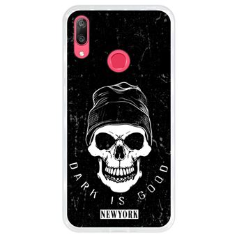Capa Hapdey para Huawei Y7 2019 - Y7 Prime 2019 Design Caveira Dark is Good em Silicone Flexível e TPU