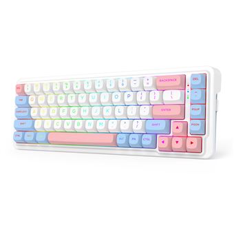 Teclado Wireless REDRAGON K709WBP-RGB-PRO NOVA | Branco - 1