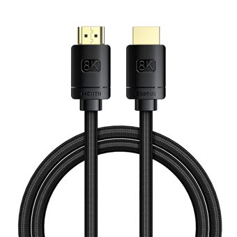 Cabo BASEUS CAKGQ-J01 HDMI 8K para HDMI 8K | 1m - Preto - 1