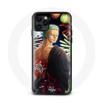 Capa Maniacase para Iphone 12 Pro Max One Piece Feliz Natal Zoro Anime Manga - 1