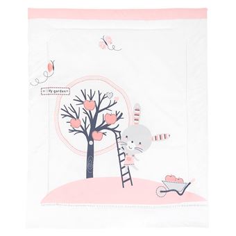 Manta de algodão Kikka Boo Pink Bunny | 90x110cm - 1