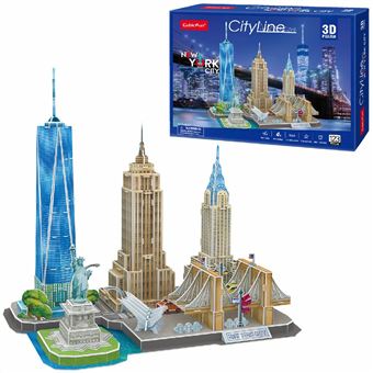 Puzzle 3D CubicFun Edifícios MC255h | 123 Peças - 1