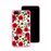 Capa Hapdey para iPhone 7 Plus - 8 Plus Design Rosas Vermelhas em Silicone Flexível e TPU Cor-de-Rosa_2
