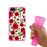 Capa Hapdey para iPhone 7 Plus - 8 Plus Design Rosas Vermelhas em Silicone Flexível e TPU Cor-de-Rosa_3