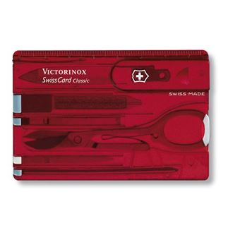 Bolsa de Maquilhagem e de Manicura Victorinox SwissCard Classic | Vermelho, Transparente - 1