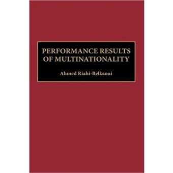 Performance Results of Multinationality - Hardback - 1999 - 1