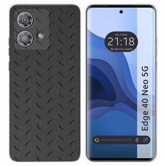 Capa de silicone TUMUNDOSMARTPHONE para Motorola Edge 40 Neo 5G | desenhos metal - 1
