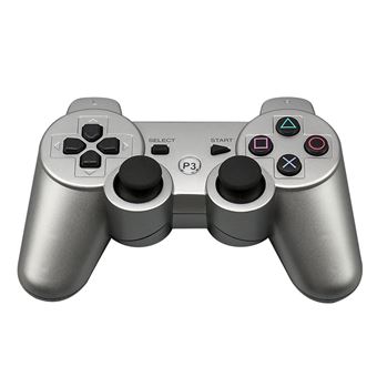Comando para PS3 Nanlin | Sem Fios | Dualshock | Bluetooth | 3 Jogos | sixaxis gamepad | cinza prateado - 1