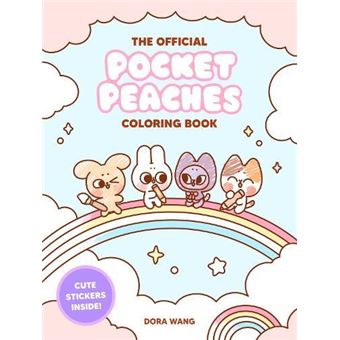 The Official Pocket Peaches Coloring Book By Dora Wang Paperback Book - 1