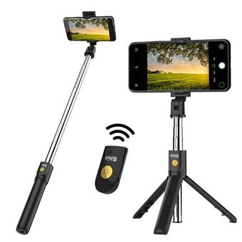 Selfie Stick Bluetooth Goeik para iPhone e Android com Vara Dobrável Expansível e Controlo Remoto - 1