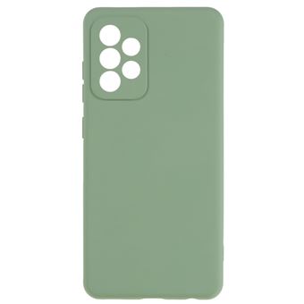 Capa e TPU 2,0 mm, textura líquida, borda em arco Magunivers para Samsung Galaxy A52s 5G/A52 5G/4G - verde - 1