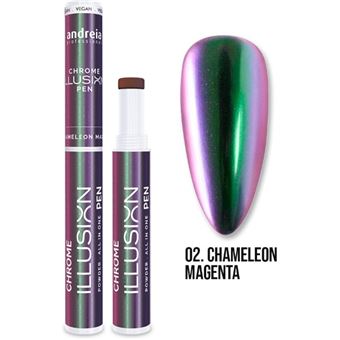 Caneta Andreia Chrome Ilusion 02 Chameleon Magenta - 1