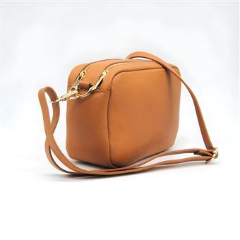 Bolsa Tiracolo SOTEIRA Roma | Couro genuíno | Castanho | 24x9x15 cm - 1