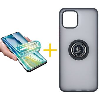 Pack 1 x Película de Hidrogel + Capa skyhe Apple iPhone 16 Pro Max Gel Bumper Ring | Preto - 1