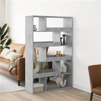 Divisória vidaXL | 100x33x156,5 cm | derivados de madeira cinzento cimento - 1