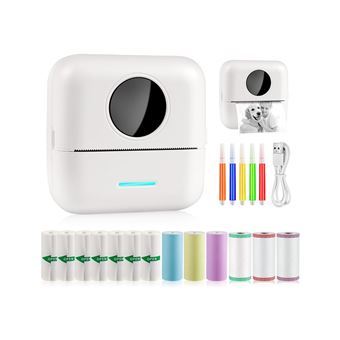 Impressora térmica de fotos Bluetooth Guk com 13 rolos + marcadores - 1