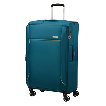 Mala de Viagem Grande Samsonite Base Breeze | 78cm | 4 Rodas | Expansível | Azul-Petróleo | 105L - 1