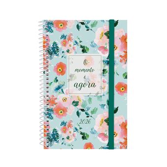 Agenda Semanal A6 2026 Espiral Finocam Beta Agora com Elástico - 1