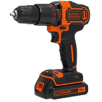 Broca Black & Decker BDCHD18S1KA | Laranja - 1