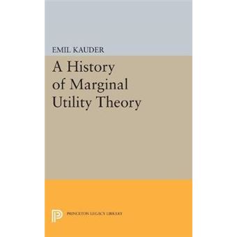 History Of Marginal Utility Theory - 1