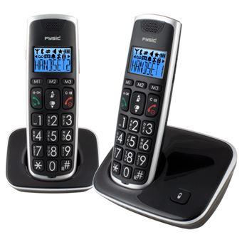 Telefone Fysic FX-6020 | Preto - 1