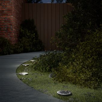 Luzes solares para exterior com espigões vidaXL | 4 Peças | branco quente - 1