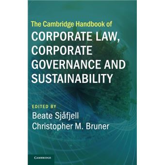 The Cambridge Handbook Of Corporate Law Corporate Governance And Sustainability By Cambridge University Press - 1