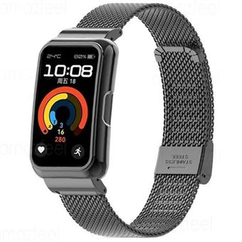 Pack 360 Capa Bracelete Malha em Aço Flexível Antiimpacto para Huawei Band 8 | Preto - 1