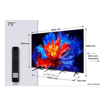 Smart TV TCL P89K 75P89K | QLED | 4K UHD | 75'' | 190,5 cm | F - 1